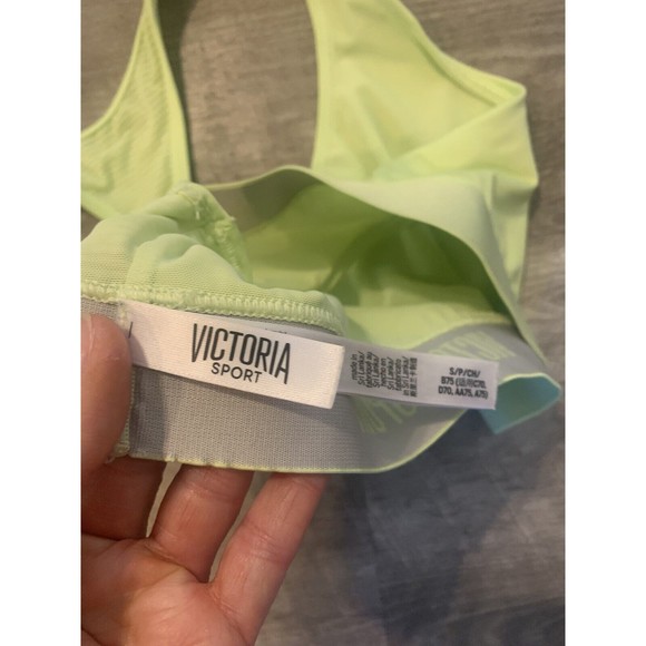 Victoria's Secret Sport Yellow Logo SMALL Sport Bra VS - Picture 5 of 9